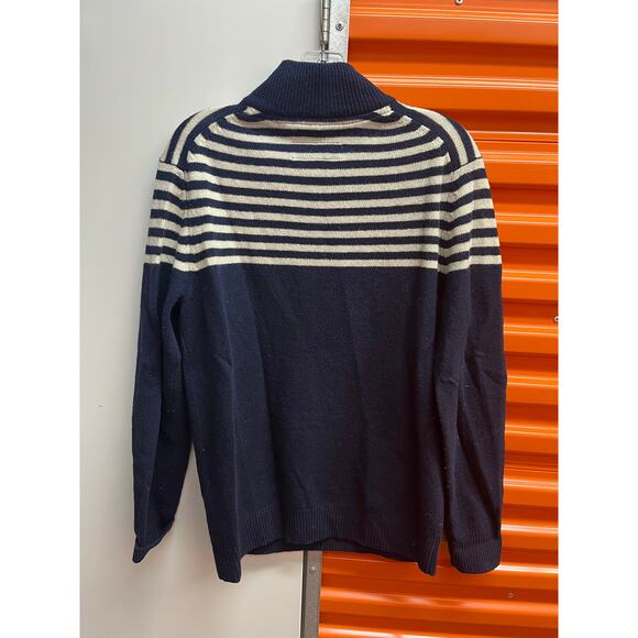 Boden London - Men’s Quarter Zip Wool Sweater/ M/ Navy - Picture 2 of 6